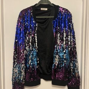 Sparkley jacket worn once perfect condition! Size XL